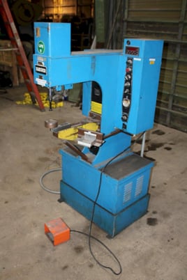 6 Ton, Haeger #HP6-C, hardware insertion press, 8" stroke, 18" throat, adj down force - Image 2