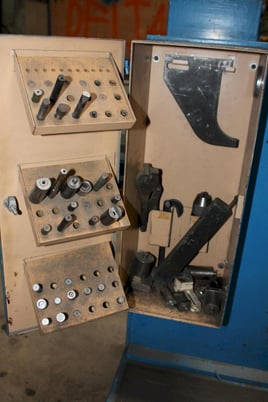 6 Ton, Haeger #HP6-C, hardware insertion press, 8" stroke, 18" throat, adj down force - Image 9