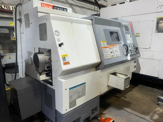 Mazak #QTN-250, CNC Lathe, 26.5" Swing, 29.8" Centers, 10" Chuck, 3" Bar, 14.75" Turn diameter, 30 HP, 4000 - Image 10