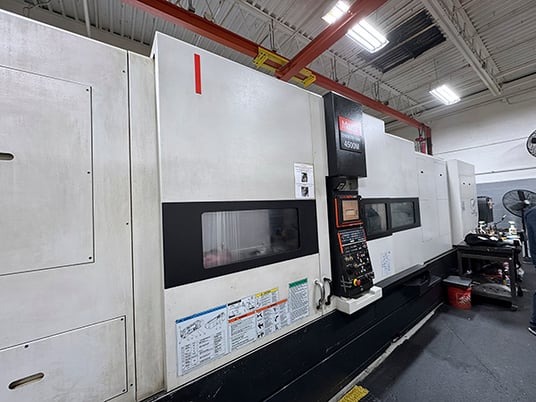 Mazak #Cybertech-4500M, CNC Lathe, 33.8" Swing, 21" Chuck, 5.5" Bar, 31.88" Turn diameter, 120" Cut length - Image 3