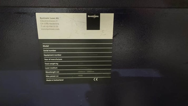 Bystronic #BySprint-Fiber-3015, 4000 watt laser cutting machine, handheld controller, 2013 - Image 4