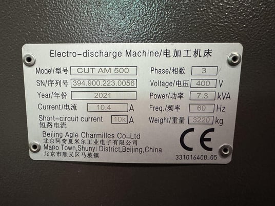 Agie Charmilles #Cut-AM-500, horizontal wire Electrical Discharge Machine, 2021 - Image 6
