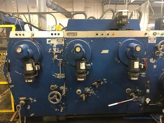 Serenco #66X130, folder gluer with 2 color Flexo & inline rotary die cutter - Image 2