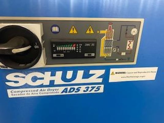375 scfm, Schulz #ADS375-UE, compressed air dryer, R407C refrigerant, serial #200029136 - Image 2