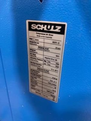 375 scfm, Schulz #ADS375-UE, compressed air dryer, R407C refrigerant, serial #200029136 - Image 4