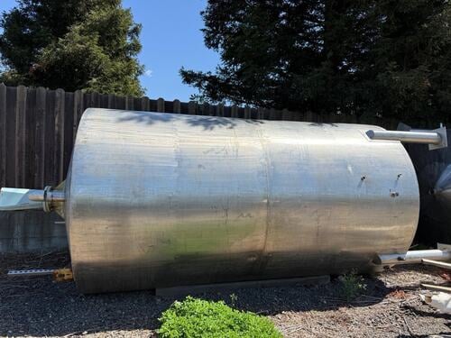 6,000 gallon Tank, Stainless Steel, 8' diameter x 16' H - Image 1