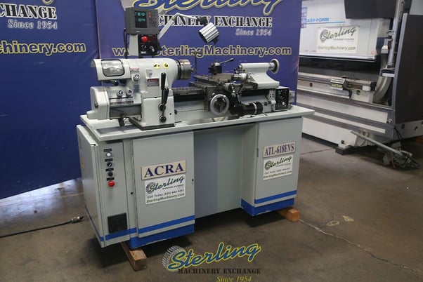 11" x 18" Acra #ATL-618EVS, precision engine lathe, 2-3/16" spindle diameter, tool holder - Image 2