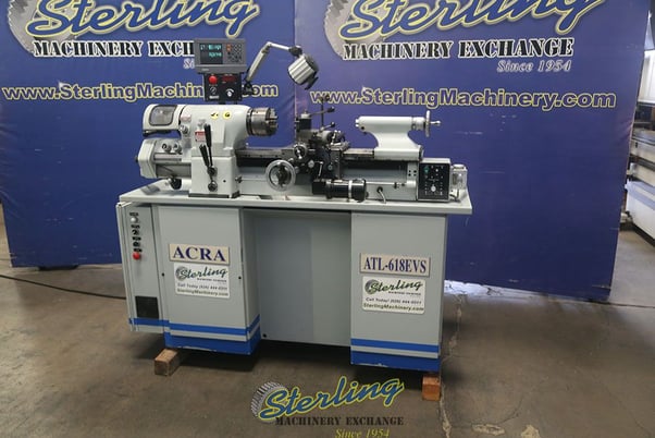 11" x 18" Acra #ATL-618EVS, precision engine lathe, 2-3/16" spindle diameter, tool holder - Image 3