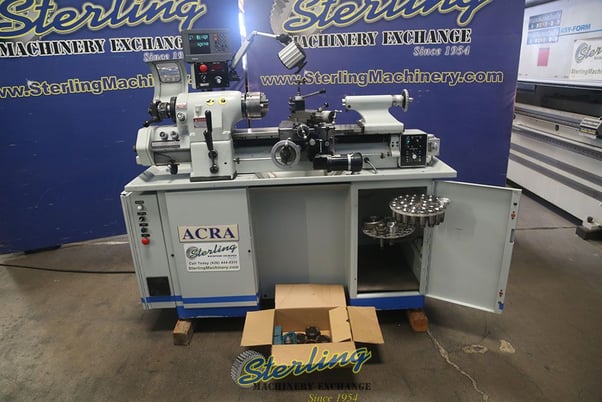 11" x 18" Acra #ATL-618EVS, precision engine lathe, 2-3/16" spindle diameter, tool holder - Image 7