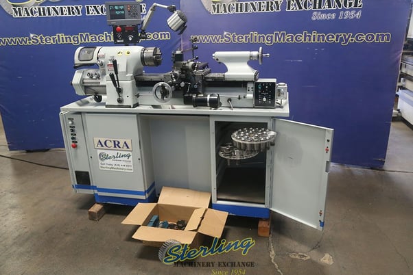 11" x 18" Acra #ATL-618EVS, precision engine lathe, 2-3/16" spindle diameter, tool holder - Image 10