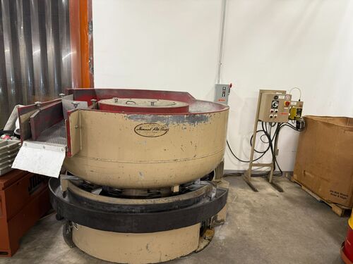 15 cu.ft. Roto-Finish #ER-1516C, vibratory finishing machine, 70" bowl diameter, 53" height, 4" drains - Image 1