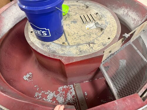 15 cu.ft. Roto-Finish #ER-1516C, vibratory finishing machine, 70" bowl diameter, 53" height, 4" drains - Image 3