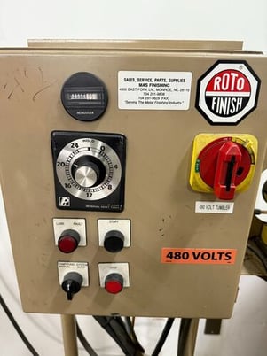 15 cu.ft. Roto-Finish #ER-1516C, vibratory finishing machine, 70" bowl diameter, 53" height, 4" drains - Image 7