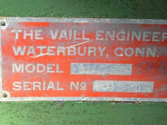 4" Vaill #511, tube end forming machine, stock 14499 - Image 5