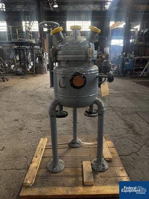 10 gallon DeDietrich #CTJ-10, Glass Lined Reactor, 300 psi @ 500&deg;F, jacket 115 psi, 2007 - Image 6