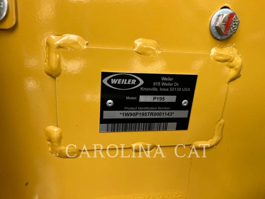 Weiler P195, Asphalt Paver, 69 hours, S/N: P195-1143, 2024 - Image 6