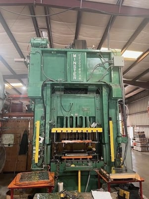 300 Ton, Minster #E2-300, straight side press, 12" stroke, 6" slide adj., 60 SPM, 60" x 48" bed - Image 1