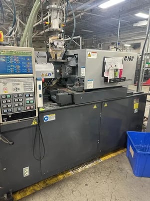 83 Ton, 2.8 oz., Sumitomo #SE75DUZ-C160S, horizontal plastic injection molder, 27.95" daylight, 16.14" x - Image 5
