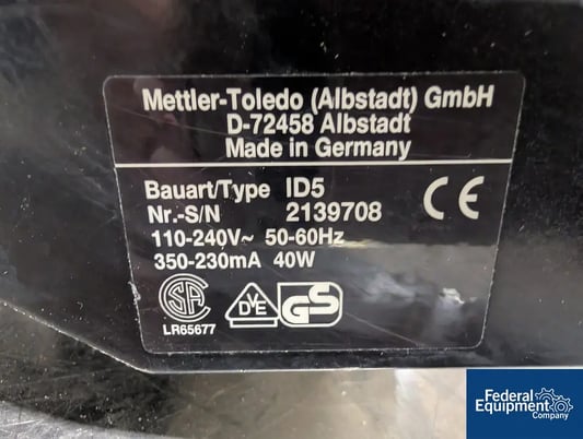 2.2 -329 lbs. Mettler-Toledo #ID5, multi range scale, digital read out - Image 2