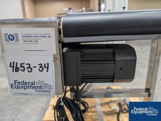 12" wide x 4.6' long, Belt Conveyor, w/ Preza Inkject Coding, EasyJet Control - Image 5