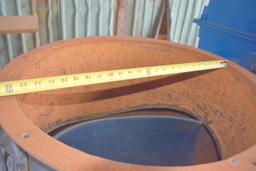 24" Rotary airlock valve, 46" tall, homemade shop built - Image 4