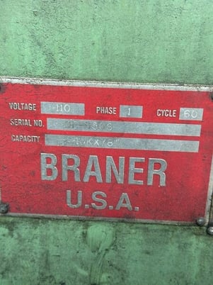 15000 lb. x 78 outside dimension Braner, downlayer, 110 V. - Image 3