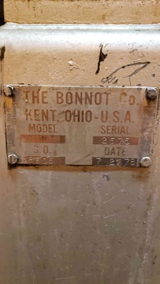 2.5" Bonnot, Single Screw Extruder, 48" long jacketed, 1978 - Image 2