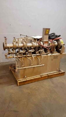 2.5" Bonnot, Single Screw Extruder, 48" long jacketed, 1978 - Image 4