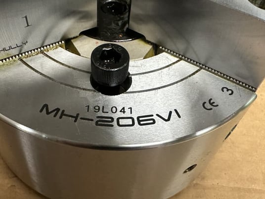 6" Samchully #MH-206V1, high speed 3-jaw hydraulic power chuck - Image 4