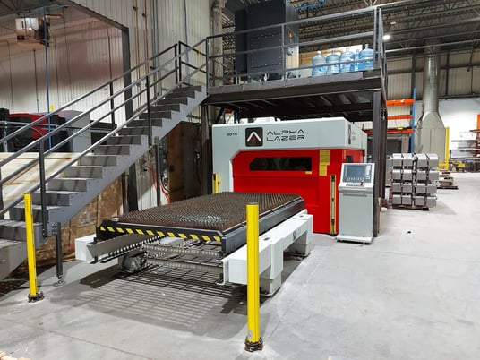 Alpha Lazer #Pro-Fiber, Fiber Laser, w/Sinumerik 840d Controller, 3000 Watts, 5' width x 10' L Dimension, 460 - Image 2