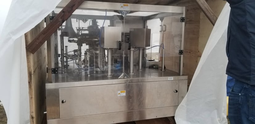 counter clock wise w/Rotary Pouch Bagger & Checkweigher, Kenwei #JW-A14S/GD8-200B, 14-Head, 10-50 BPM - Image 5