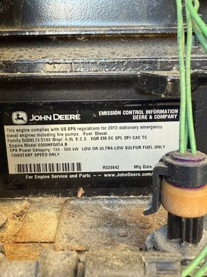 200 KW Kohler #200REOZJF, diesel generator set, 100 hours, John Deere engine, 400 gal tank - Image 5