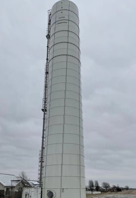 272000 gallon Aqua Store #20121-WT, Water Tower, Carbon Steel Construction, 120" H x 19" Dimension, 1900 - Image 2
