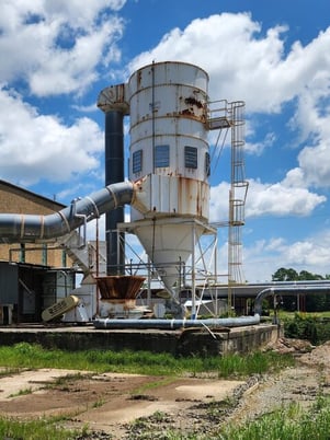 70000 cfm Airlanco #450RLP10, baghouse dust collector, automatic reverse air cleaning system w/rotating - Image 2