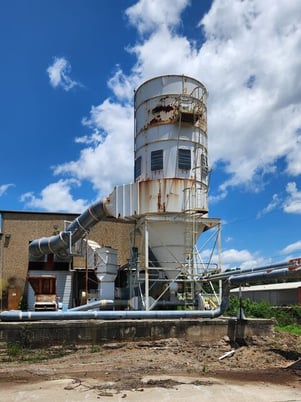 70000 cfm Airlanco #450RLP10, baghouse dust collector, automatic reverse air cleaning system w/rotating - Image 3