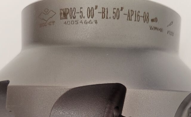 ZCC CT EMP02-5.00"-B1.50" AP16-08 Square Shouldering Indexable Face Mill - Image 6