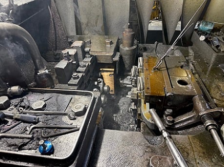 3/4" x 6" National 3 die bolt maker, 50 PPM, serial #15767, 1945 - Image 6