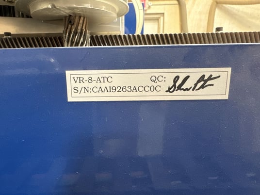 Velox #VR8, CNC router with ATC, 4' x 8' table, vacuum pump, Windows based Control, 2019 - Image 5