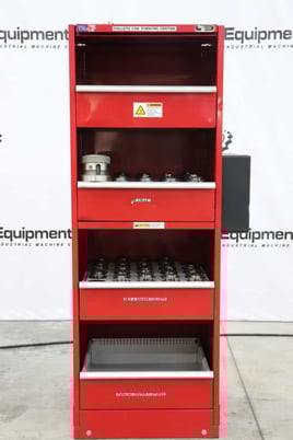 CNC hydraulic collet chucks with 41 assorted Crawford D style multibore spring collets - Image 2