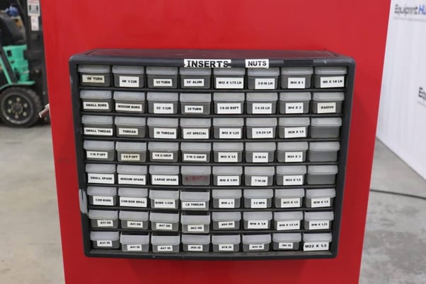 CNC hydraulic collet chucks with 41 assorted Crawford D style multibore spring collets - Image 8