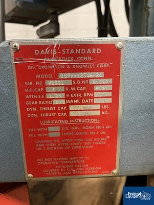 Davis Standard, 3 Roll Sheet Stack Line, 1.25" Extruder, AS IS - Image 3