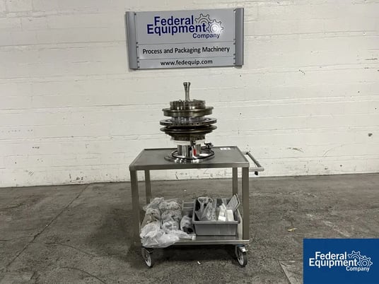 Fette #2090-36i, Tablet Press Turret, 36 Station, B tooled, keyed upper, w/ cams & die cart - Image 1