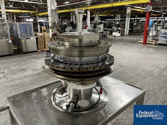 Fette #2090-36i, Tablet Press Turret, 36 Station, B tooled, keyed upper, w/ cams & die cart - Image 8