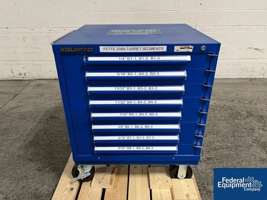 Fette #2090-36i, LOT of 24, Turret Segments, for tablet press, 1/4"-9/32" - Image 2