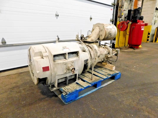 Ingersoll-Rand #SSR-EP200, compressor air end & motor, 200 HP, 870 acfm - Image 3
