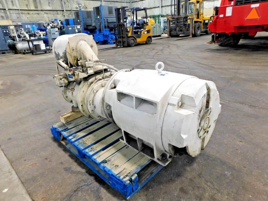 Ingersoll-Rand #SSR-EP200, compressor air end & motor, 200 HP, 870 acfm - Image 7