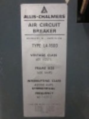 1600 Amps, Allis-Chalmers, LA-1600, manually operated, drawout, #AB0383 - Image 1