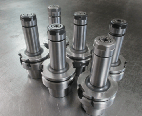 Lyndex #HSK63A-LSK10-105 SK10 type collet chucks with SK10 collets - Image 1