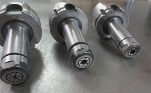 Lyndex #HSK63A-LSK10-105 SK10 type collet chucks with SK10 collets - Image 4