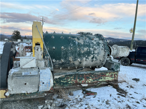 4' x 8' Denver, Skidded Ball Mill With 50 HP Motor - Image 1